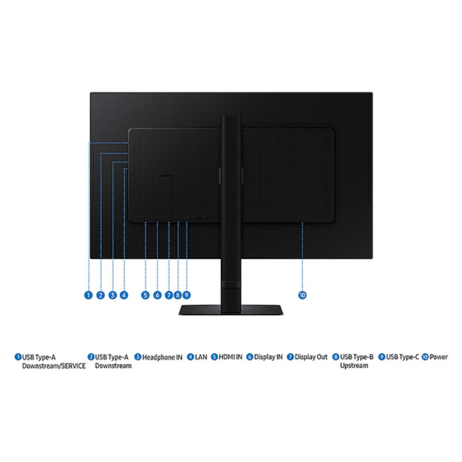 Samsung ViewFinity S6 LS27D600UAUXXU 27" IPS QHD 100Hz 5ms USB-C Height adjustable Monitor