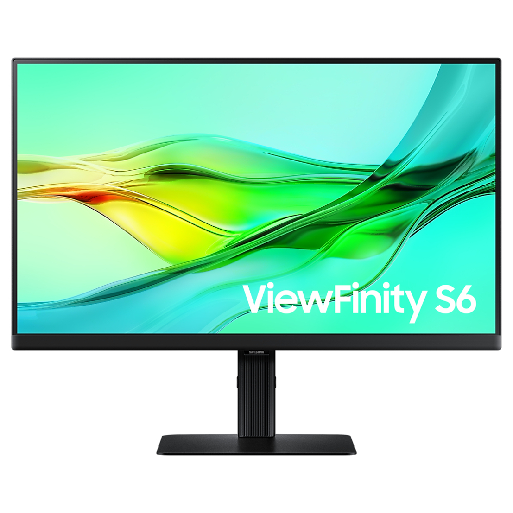 Samsung Black Refurbished Viewfinity S6 24" Ips Qhd 100Hz 5Ms Usb-C Displayport Hdmi Monitor