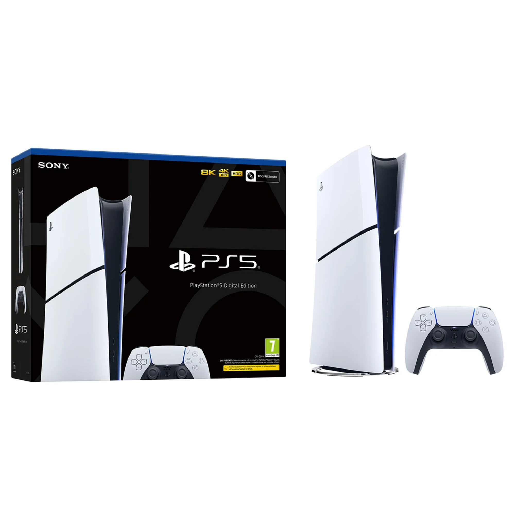 Sony PlayStation 5 Digital Edition 825GB SSD 8K UHD 120fps Gaming Console