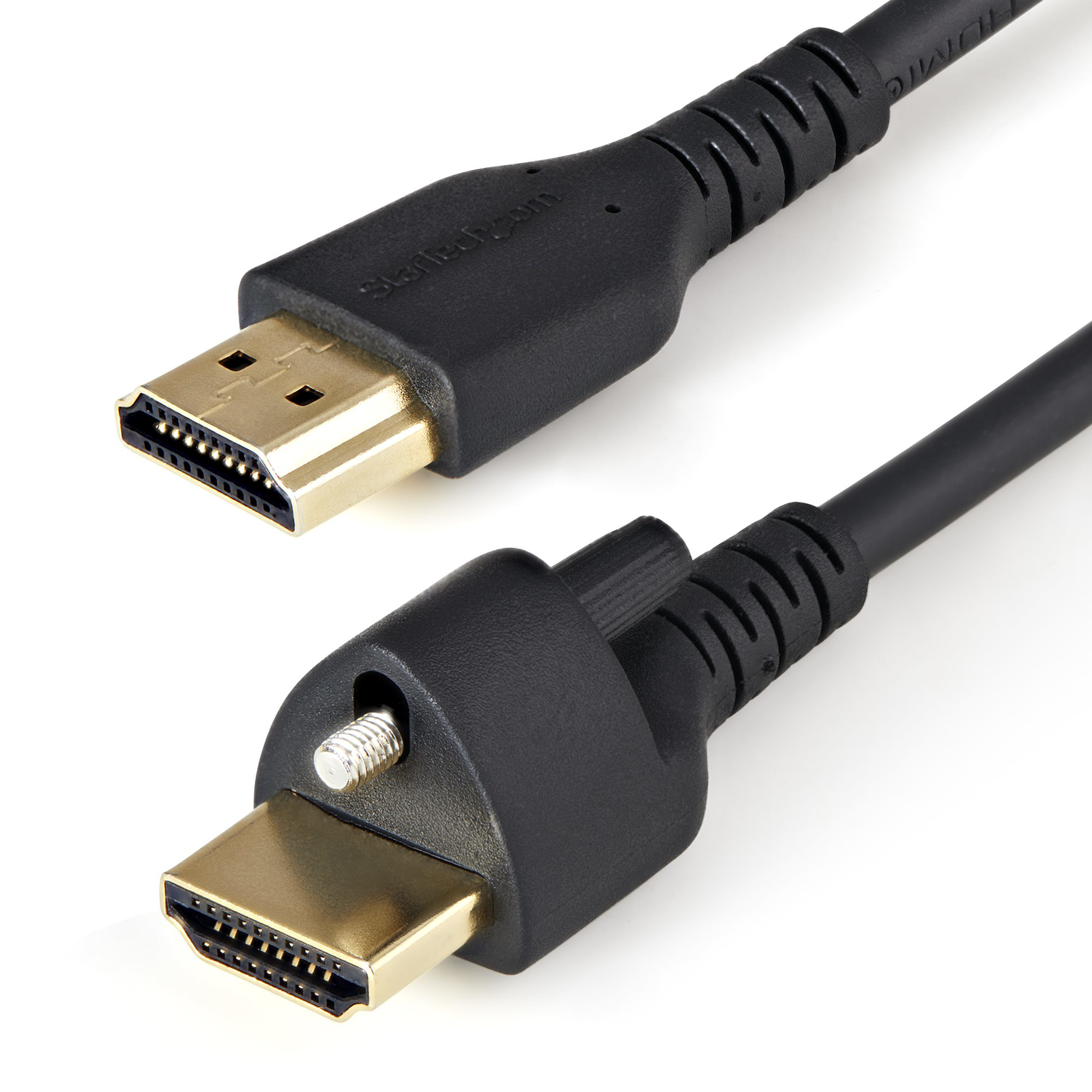 StarTech 2m HDMI 2.0 4K 60Hz HDR Locking Screw High Speed Cable - Black