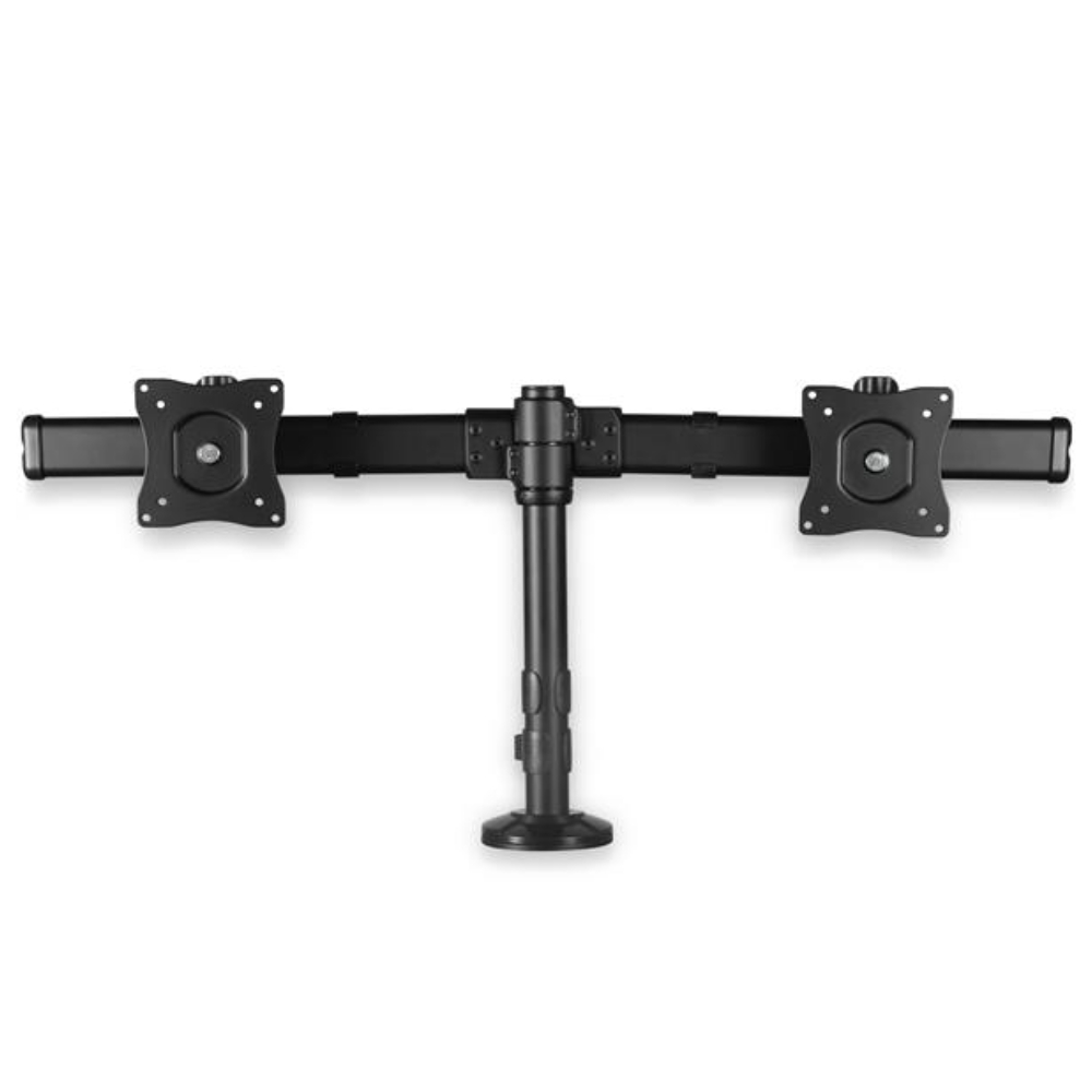 StarTech 13-27" Full Motion Desk Mount Clamp And Grommet Dual Monitor Arm - Black
