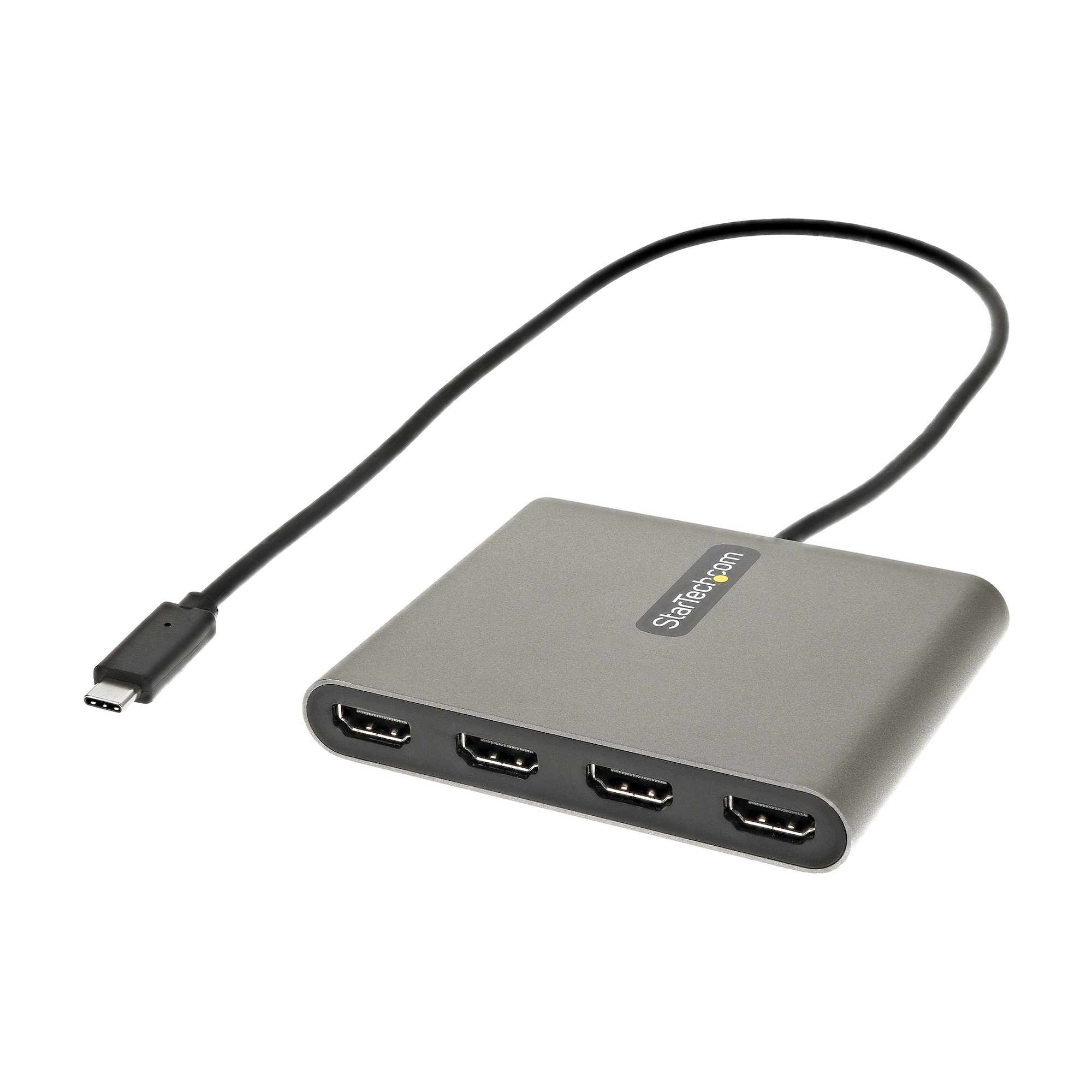 StarTech USB-C 4x HDMI 1080p 60Hz Quad HDMI Adapter - Grey
