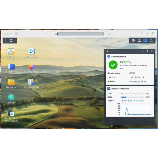 Synology DS223 2-Bay NAS Enclosure (2GB RAM) - 12TB HDD Included Bundle