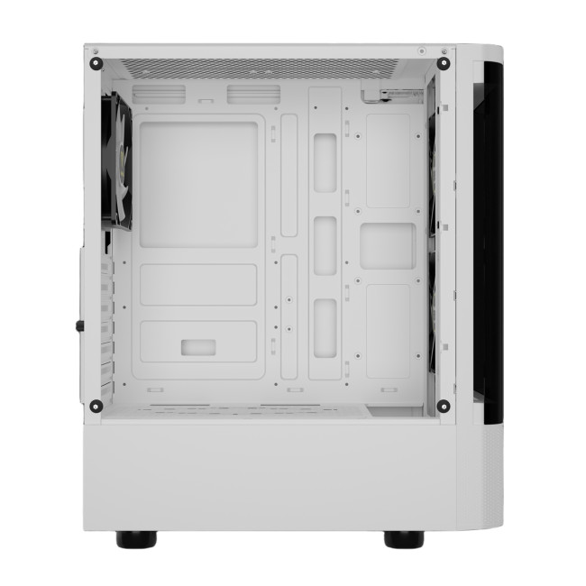Gamdias TALOS E3 CG WH Mid Tower ATX Gaming PC Case with 3 x RGB Fans - White