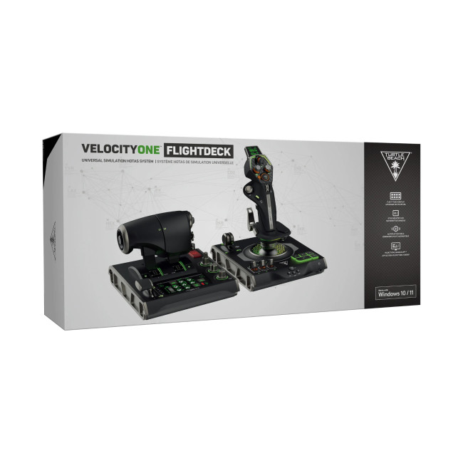 Turtle Beach VelocityOne Flightdeck Advanced Flight Simulator Kit - Black/Green