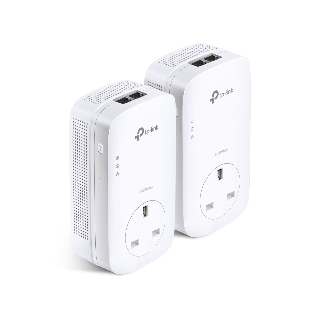 Tp-Link White Refurbished Av2000 2-Port Gigabit Passthrough Powerline Starter Kit