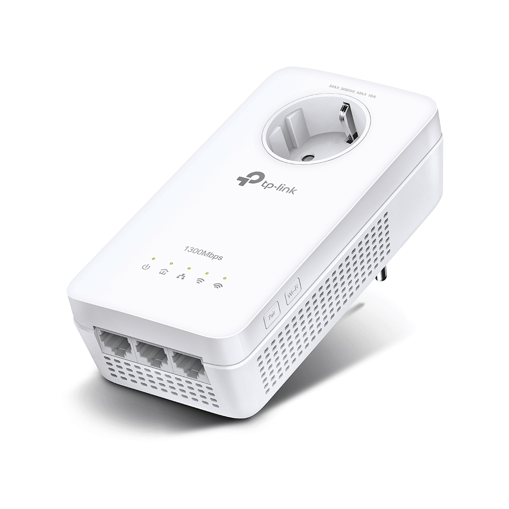 Refurbished TP-Link TL-WPA8631P AV1300 Gigabit Powerline Wi-Fi Extender with Passthrough