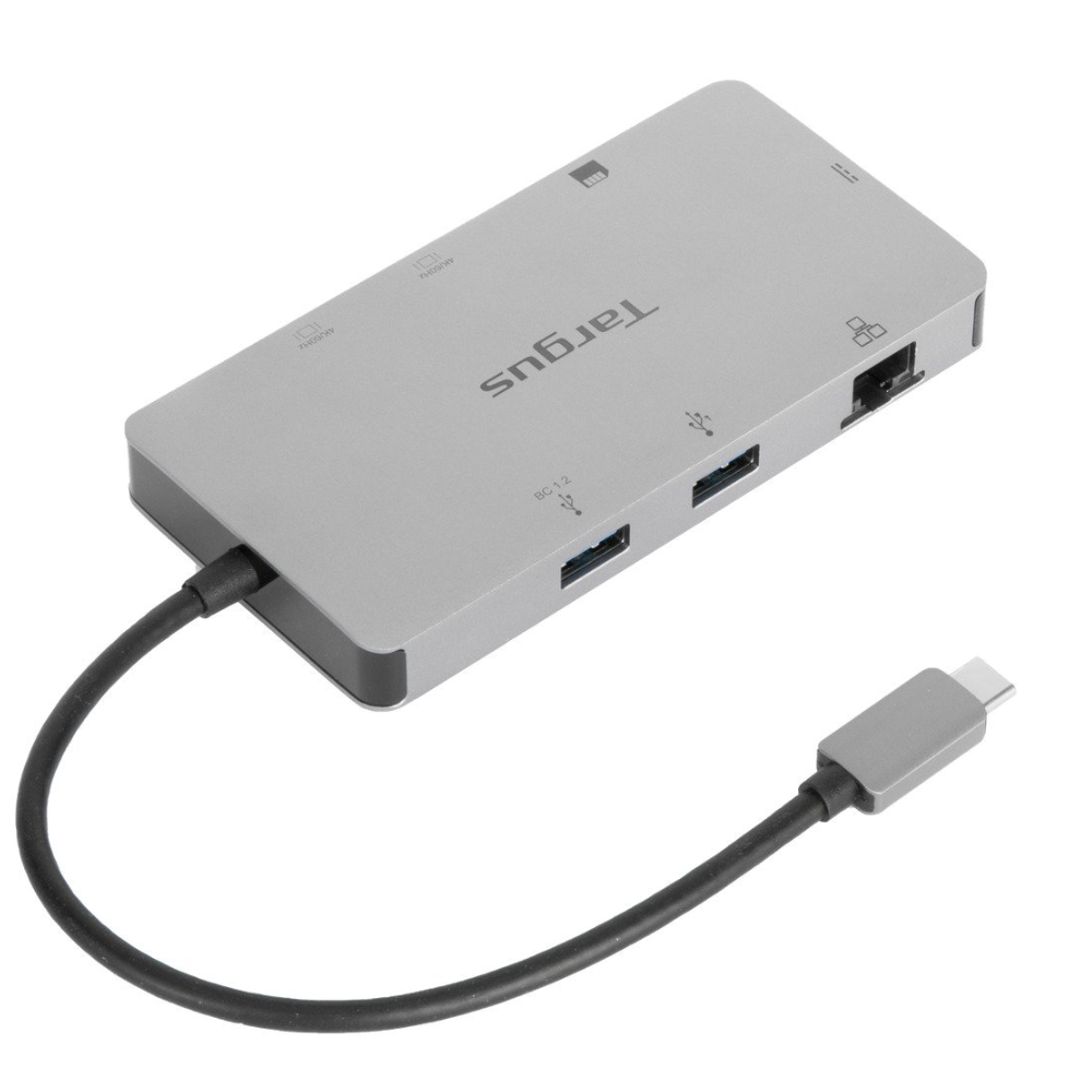 Targus Silver Usb-C Dual Hdmi 4K Docking Station With 100W Power Delivery