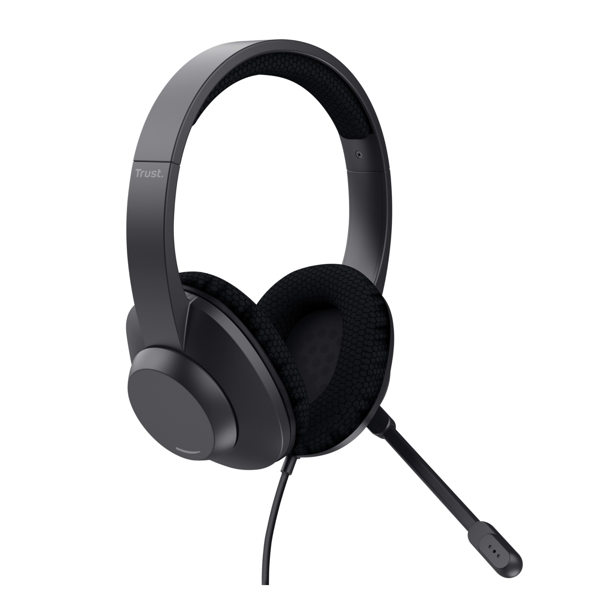 Trust Black Ayda Max Usb-Enc Wired On-Ear Stereo Headset - Image 4