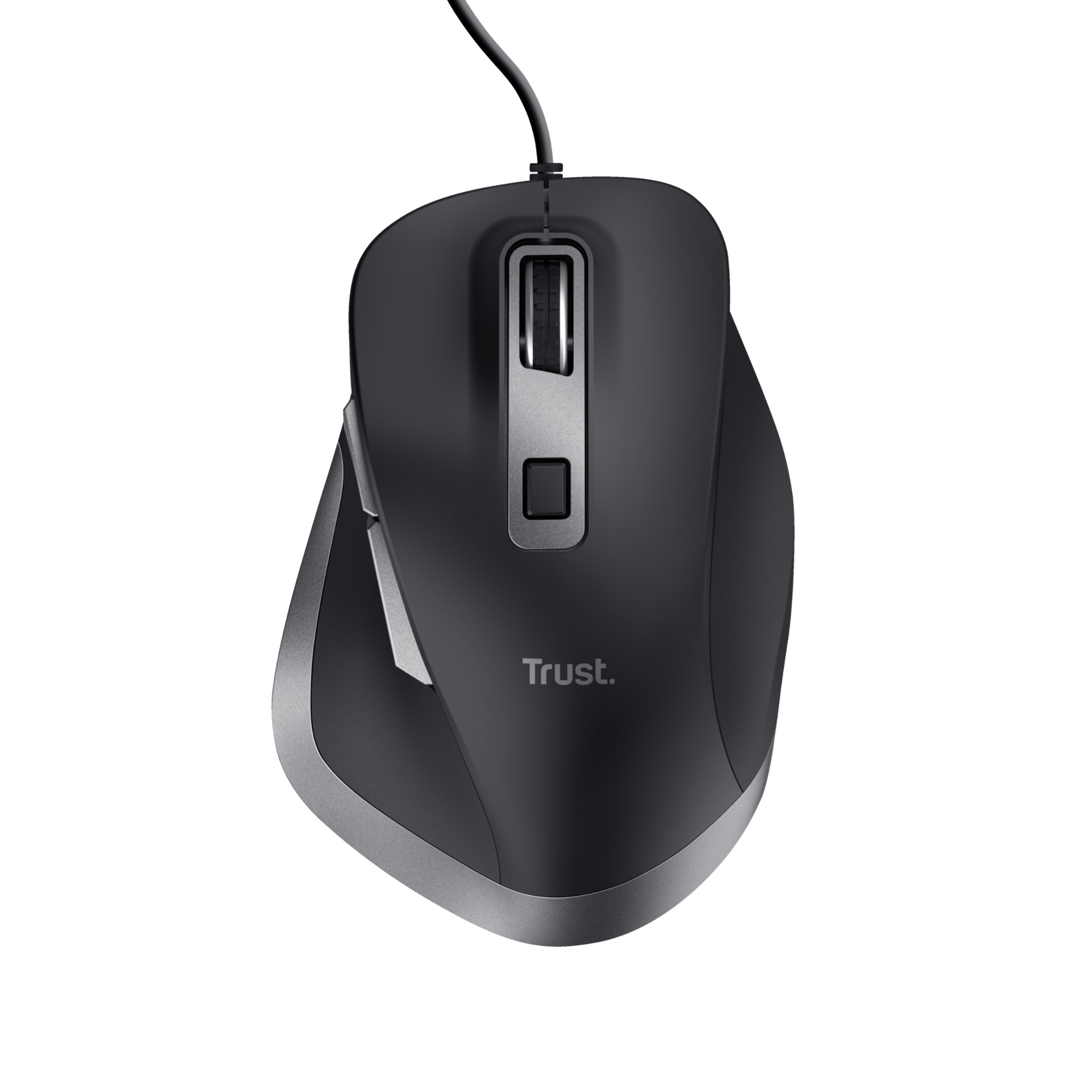 Trust Black Fyda Right-Hand Wired Optical 5000 Dpi Mouse