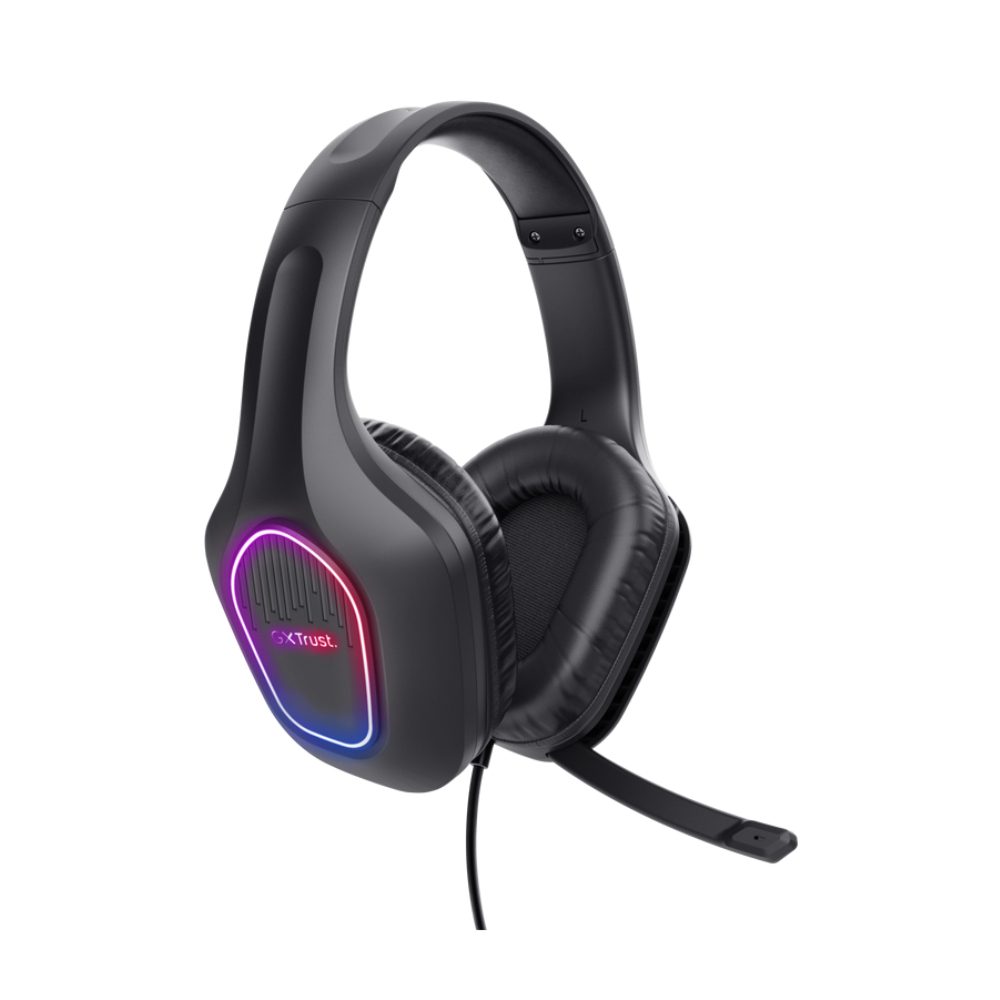 Trust Black Gxt 416 Zirox Rgb Wired Stereo Gaming Headset