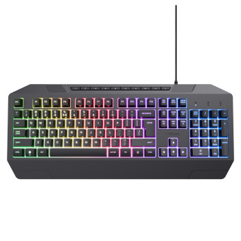 Trust GXT 836 Evocx Full-size Wired Illuminated Gaming Keyboard - Black