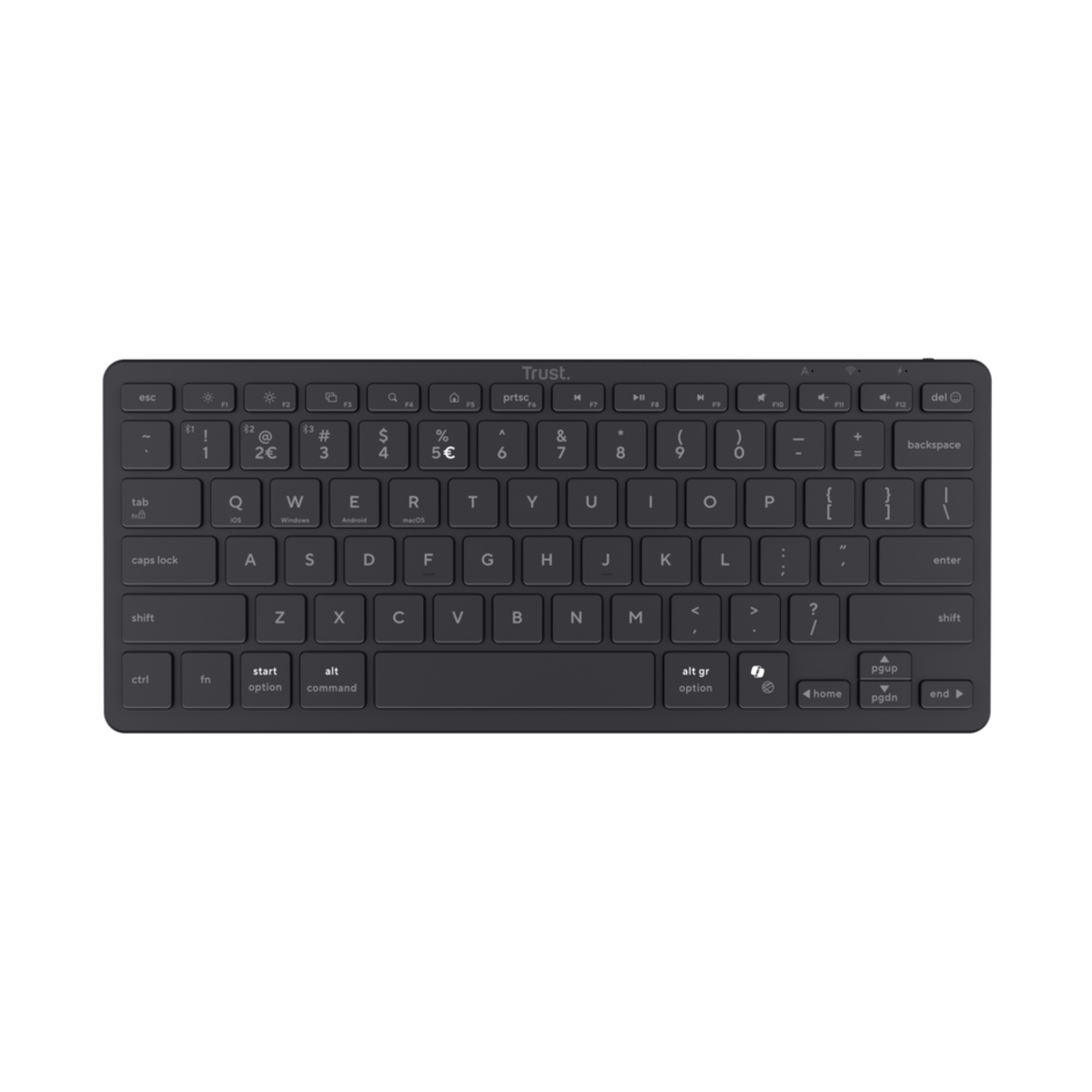 Trust Black Nado Ii Multi-Device 75% Wireless Keyboard