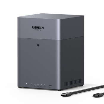 UGREEN NASync DH4300 Plus 4-Bay-NAS (Diskless) + HDMI Cable