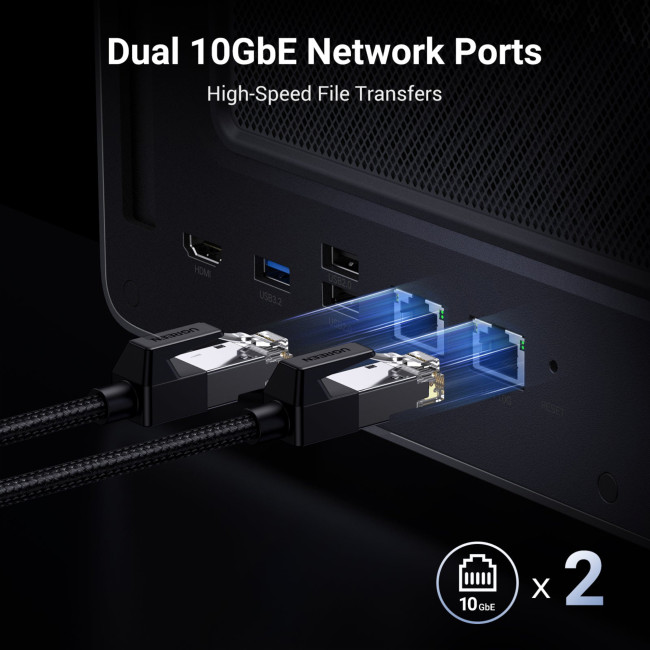 UGREEN NASync DXP8800 Plus 8-Bay-NAS (Diskless) Includes 64TB (Seagate Ironwolf) Hard Drive Bundle