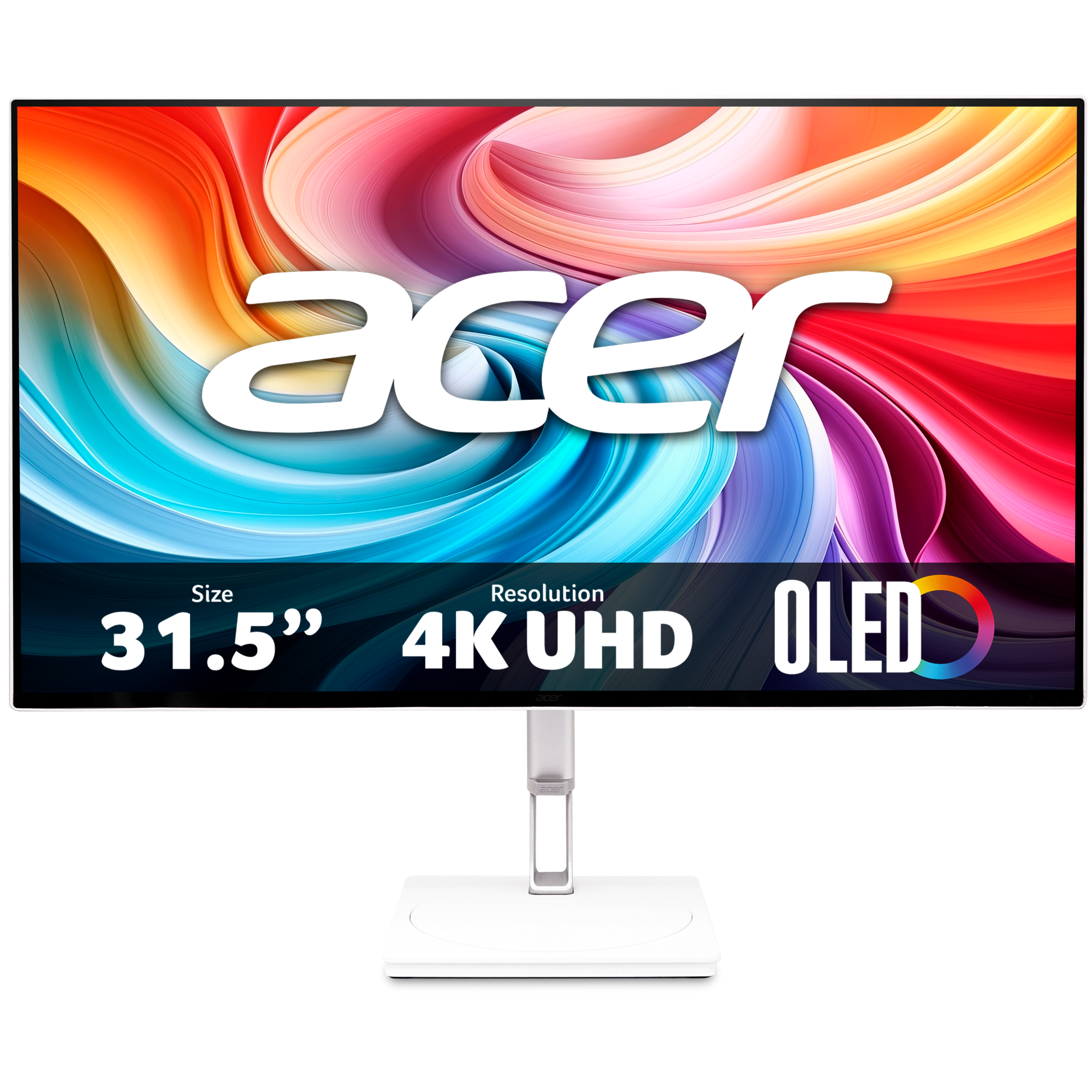 Acer CE320QKX 31.5" 4K Ultra HD QD-OLED 240Hz 0.03ms USB-C Height Adjustable Gaming Monitor with Speakers