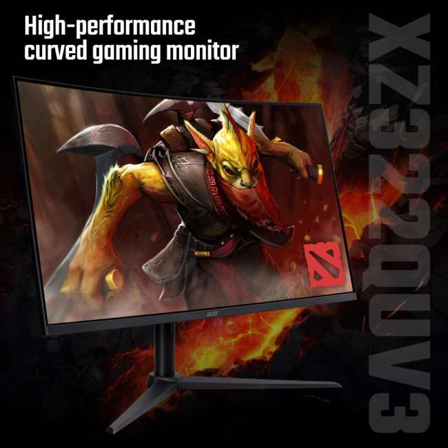 Acer Nitro XZ322QUV3 curved gaming 31.5" Quad HD TFT LED FreeSync 180 Hz Curved Gaming Monitor