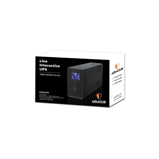 Armour ARM1500 1500VA 900W 230V Line-Interactive Uninterruptible Power Supply (UPS)