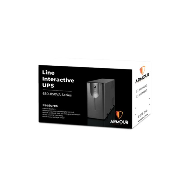 Armour ARM850 850VA 480W 230V Line-Interactive Uninterruptible Power Supply (UPS)