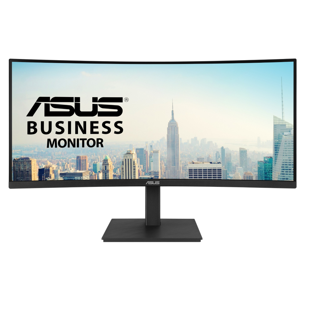 ASUS VA34VCPSR 34" Quad HD VA USB-C Height Adjustable Curved Monitor with Speakers