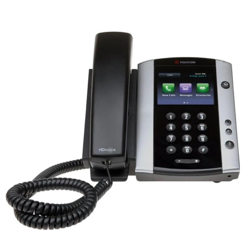 Poly Black Vvx 501 12-Line Ip Business Desk Phone 3-Way Call Capability