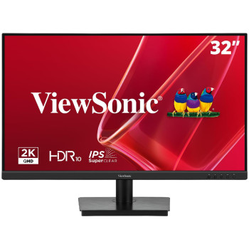 Refurbished ViewSonic 32" Quad HD IPS DisplayPort HDMI Monitor with Speakers