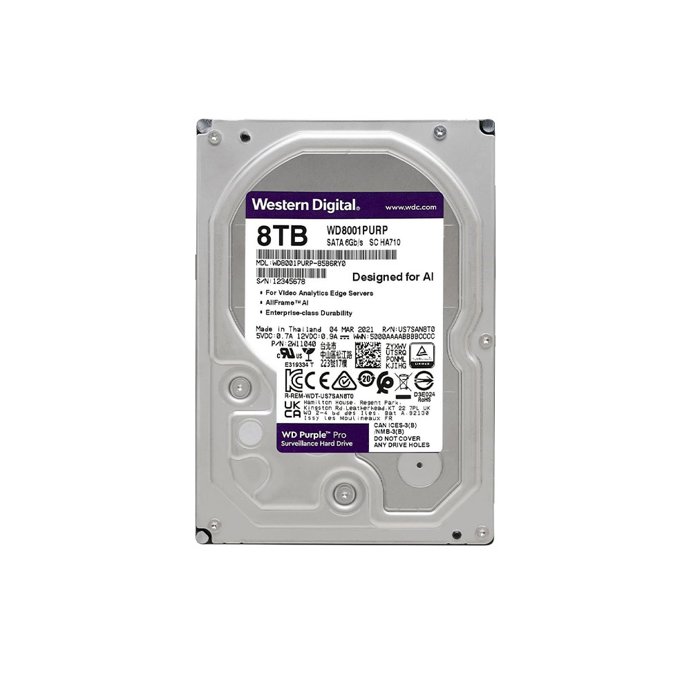 Western Digital Purple Pro 8TB 5400RPM 3.5-inch SATA HDD