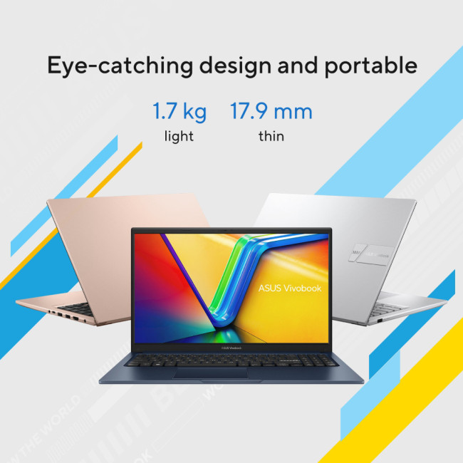 Refurbished ASUS VivoBook 15 X1504VA Intel Core i3 13th Gen 8GB RAM 512GB SSD 15.6" Windows 11 Home Laptop