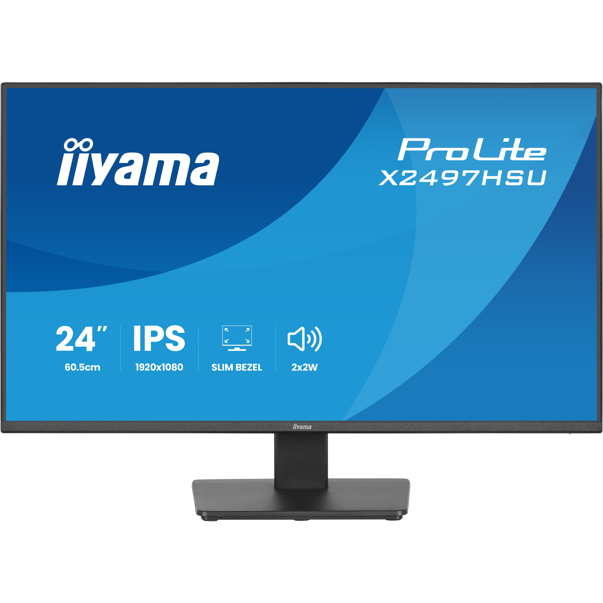 iiyama ProLite X2497HSU-B1 23.8" Full HD IPS 120Hz 4ms Monitor with Speakers - Matte Black