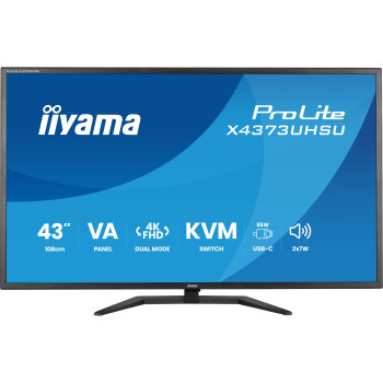 iiyama ProLite X4373UHSU-B2 42.5" 4K Ultra HD VA 60Hz 3ms USB-C Monitor with Speakers - Matte Black