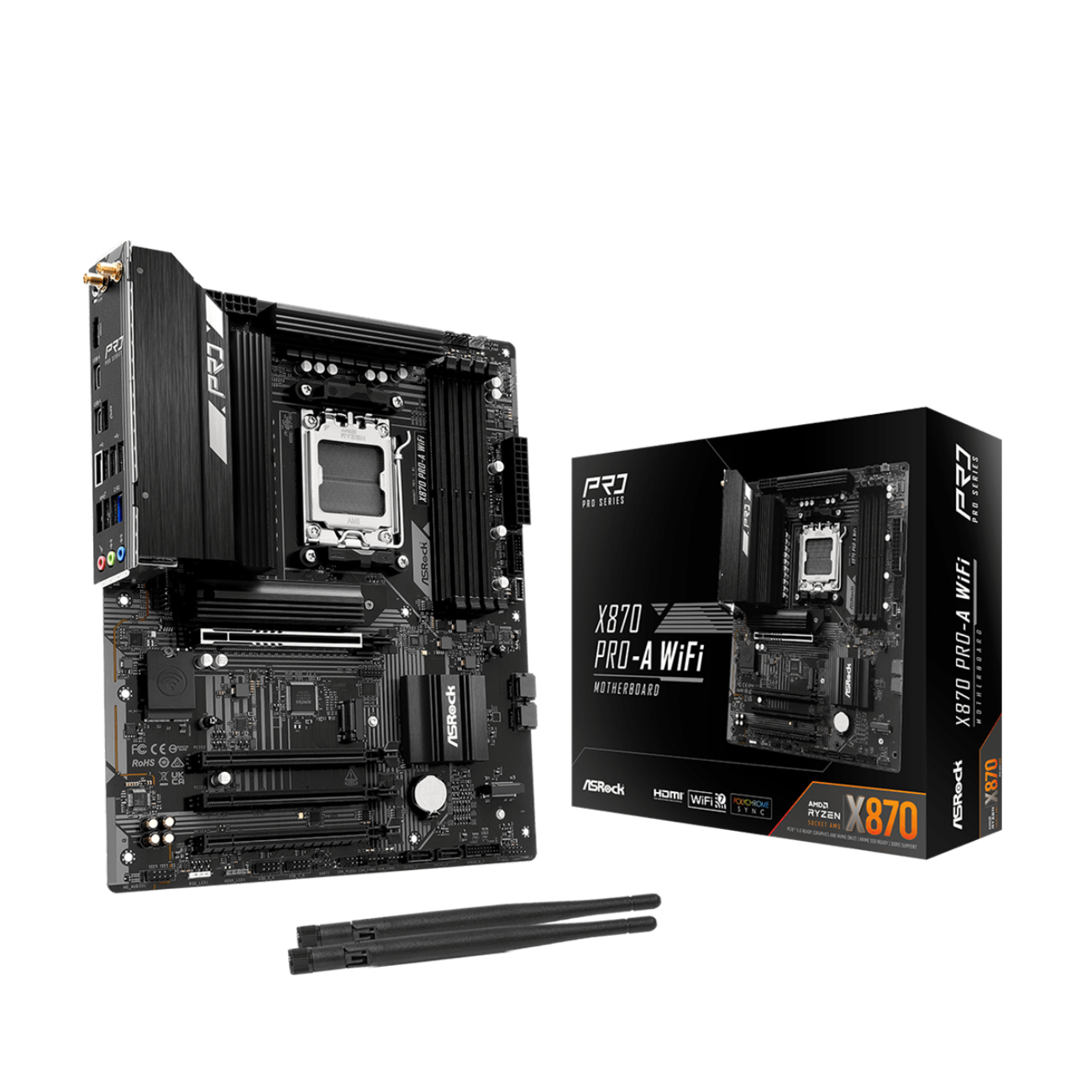 Asrock X870 Pro-A WiFi DDR5 ATX Socket AM5 Motherboard