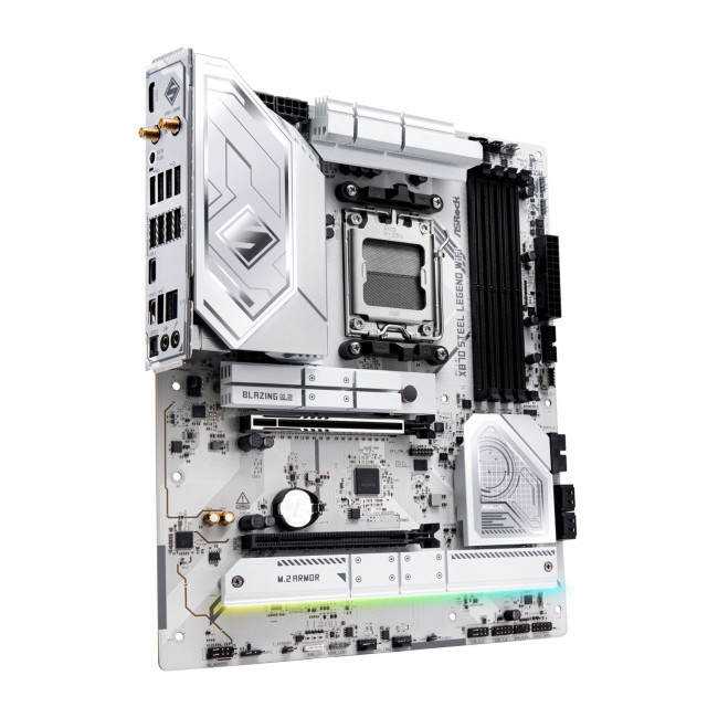 Asrock X870 STEEL LEGEND WIFI AMD X870 DDR5 ATX Socket AM5 Motherboard