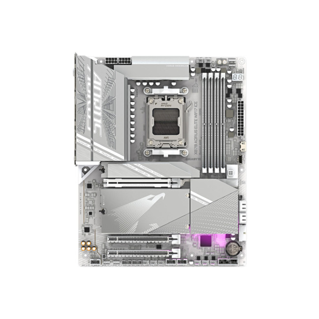 GIGABYTE X870 AORUS ELITE WIFI7 ICE DDR5 ATX AM5 Motherboard - White
