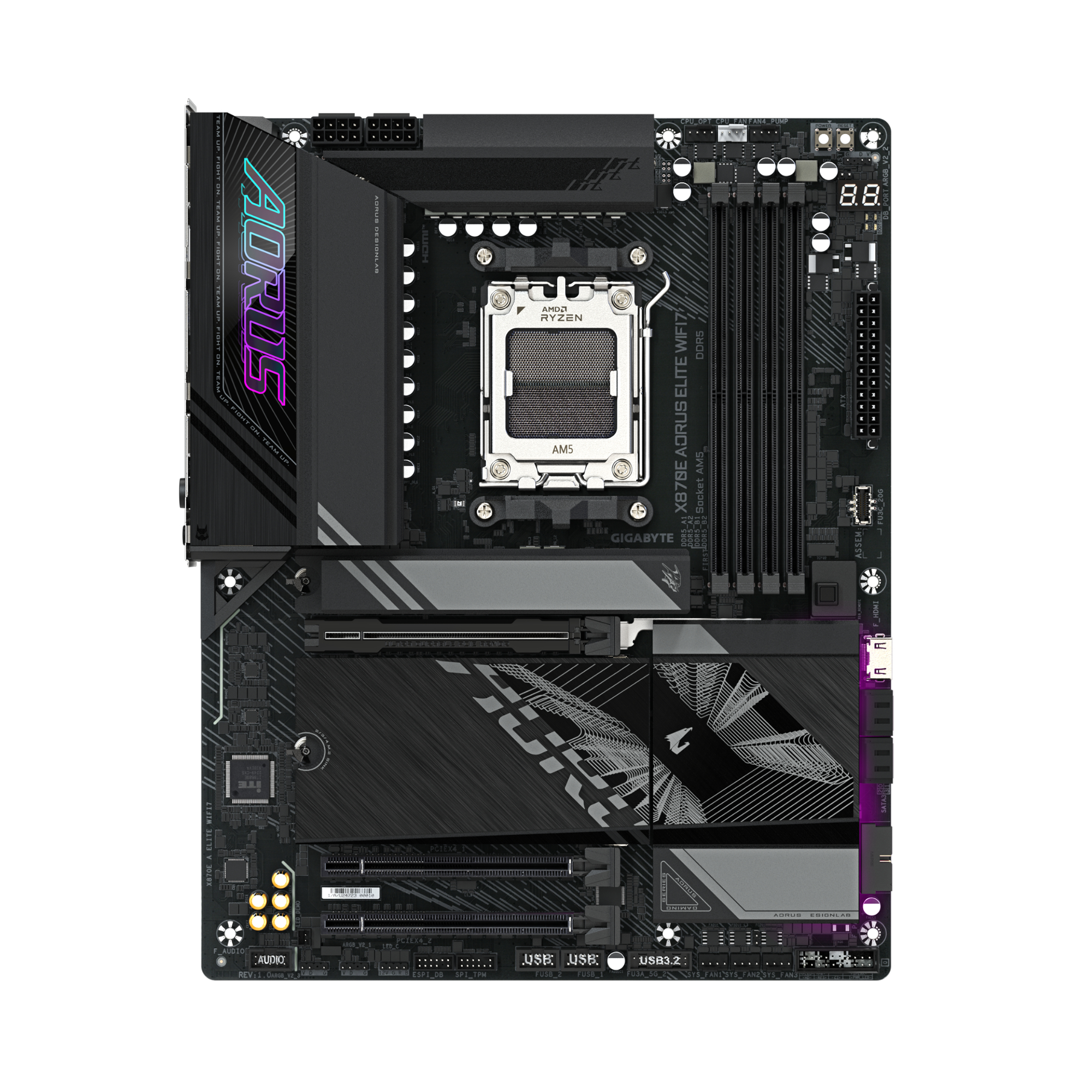 マザーボード Gigabyte X870E AORUS ELITE WIFI7 GIGABYTE X870E DDR5 ATX AM5 Board: X870E AORUS ELITE WIFI7