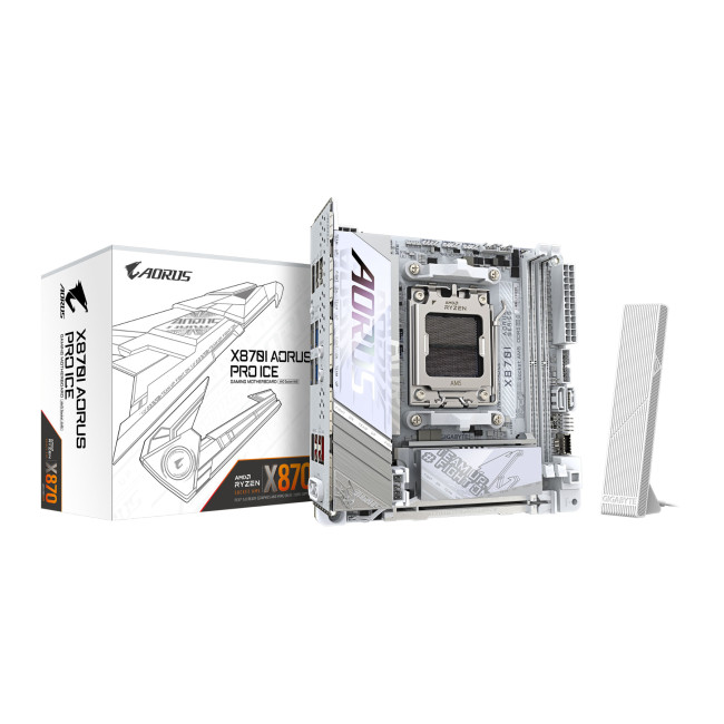 GIGABYTE X870I AORUS PRO ICE Mini ITX AMD Socket AM5 Motherboard