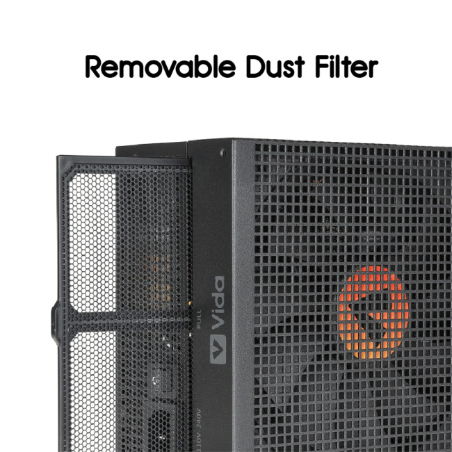 Vida Heracles 650W ATX 80 Plus Bronze Fully Wired PSU Power Supply - Black