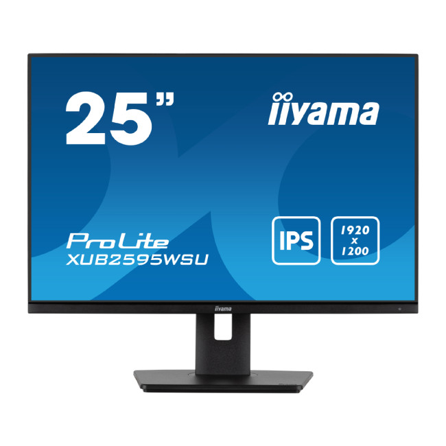 iiyama ProLite XUB2595WSU 25" IPS WUXGA 16:10 Height Adjustable Monitor with Speakers