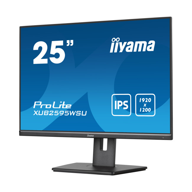 iiyama ProLite XUB2595WSU 25" IPS WUXGA 16:10 Height Adjustable Monitor with Speakers