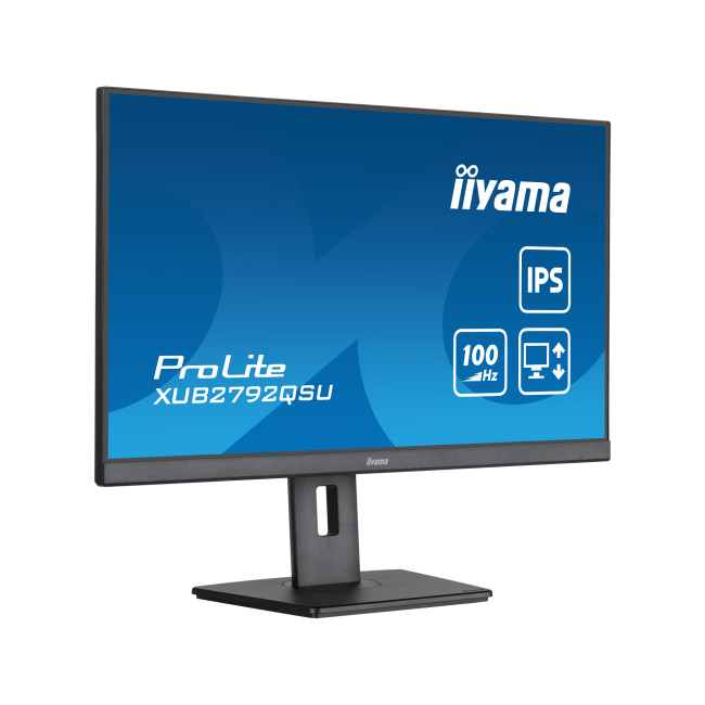 iiyama ProLite XUB2792QSU 27" IPS Quad HD 100Hz Height Adjustable Monitor with Speakers
