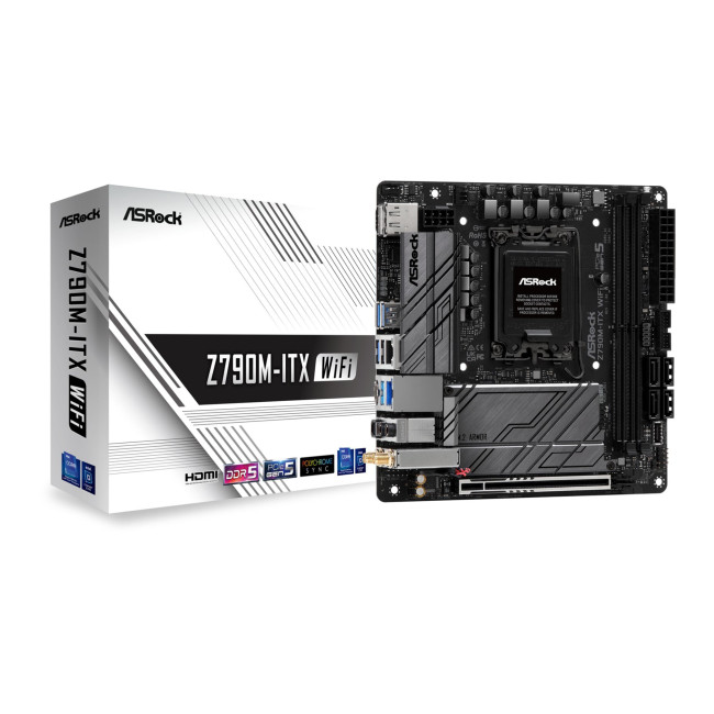 Asrock Z790M-ITX WIFI Intel Z790 DDR5 Mini-ITX Socket LGA 1700 Motherboard