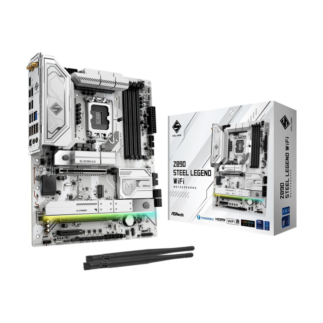 Asrock Z890 STEEL LEGEND WIFI Intel Z890 DDR5 ATX Socket LGA 1851 Motherboard
