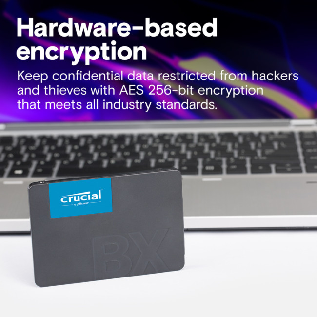 Crucial BX500 4TB 2.5" SATA 3D NAND Solid state drive (SSD) - Black