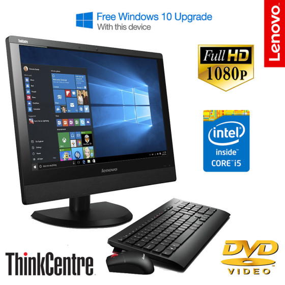 Lenovo ThinkCentre M93Z 23" Full HD All-in-One PC Core i5-4570S 8GB RAM 500GB HD