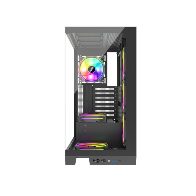 1st Player Mi8 Black ATX Micro ATX Tempared Glass Black PC Case