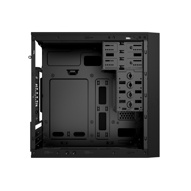 CiT Work Chassis micro ATX PC Case - Black