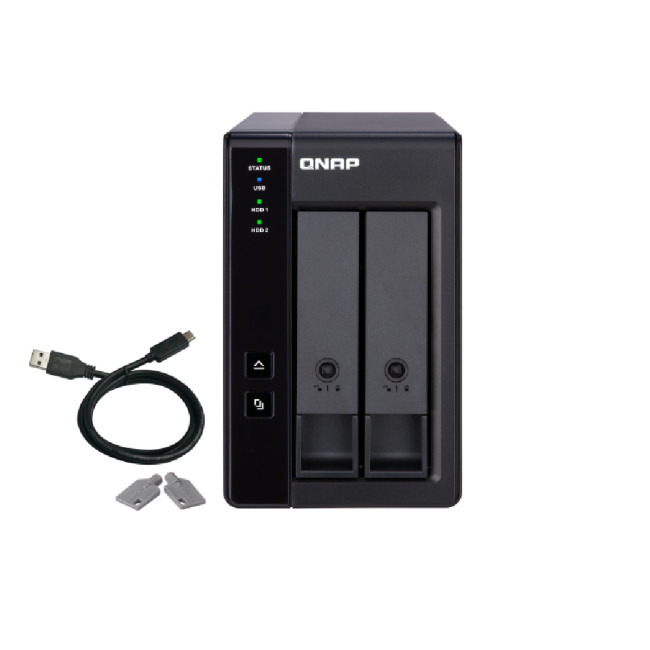 QNAP TR-002  2 Bay NAS Servers Storage Expansion for QNAP