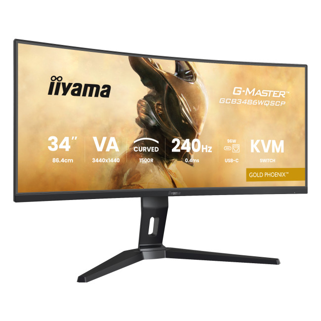 iiyama G-Master GCB3486WQSCP 34" Curve Ultrawide QHD 240Hz Freesync Premium Gaming Monitor
