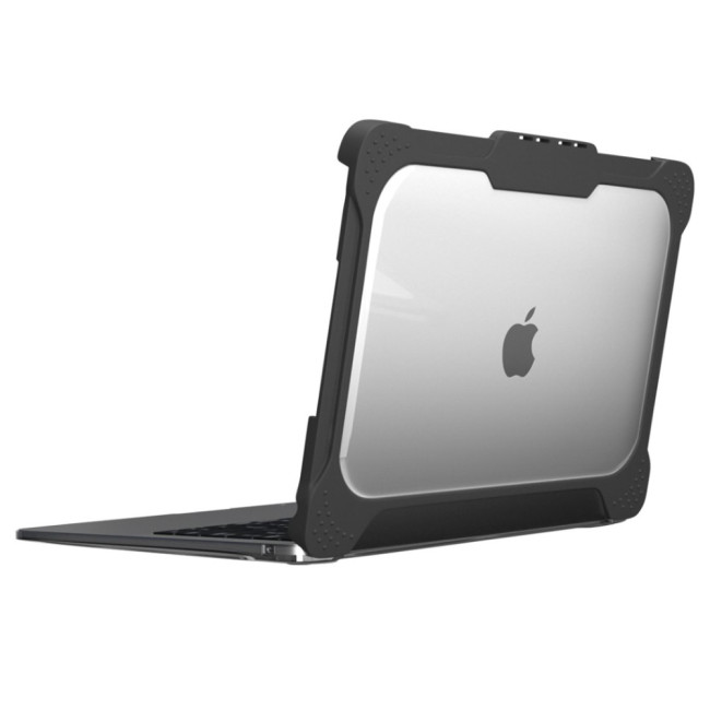 MAXCases Extreme Shell-L Anti-Shock Case for Macbook Air 13.6" - Clear Black