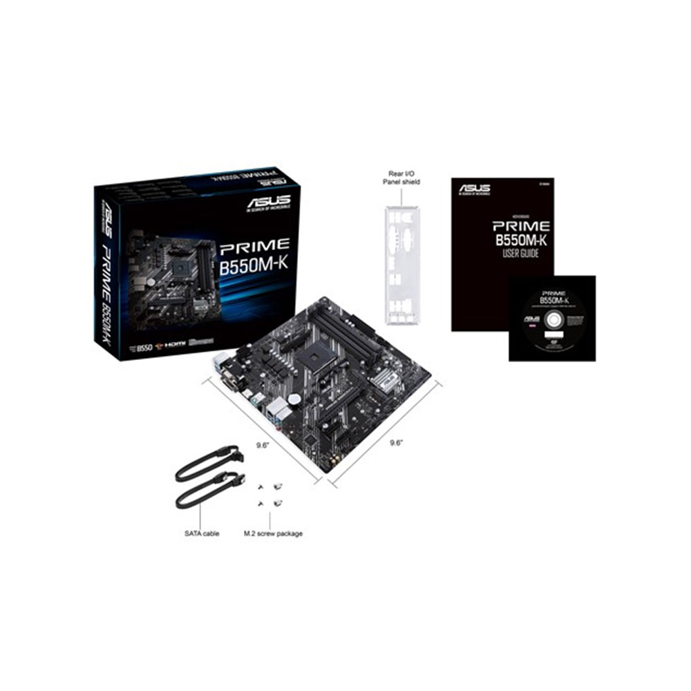 ASUS Prime B550M-K AMD AM4 Micro ATX Motherboard