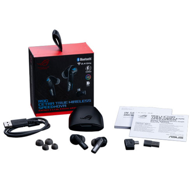 ASUS ROG Cetra True Wireless SpeedNova Gaming Earphone Black - 90YH03Y0-BTUA00